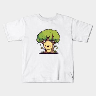 Happy Smiling Moon Face Kid Kids T-Shirt